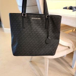 Michael Kors black medium tote bag